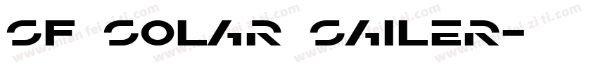 SF Solar Sailer字体转换